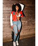 Fall Clothes Casual Patchwork Varsity Baseball Jacket WSY-5958