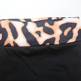 Plus Size Leopard Print T Shirt Pencil Pants Outfits JLY-19492