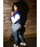 Fall Clothes Casual Patchwork Varsity Baseball Jacket WSY-5958