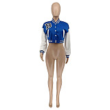 Fall Clothes Casual Patchwork Varsity Baseball Jacket WSY-5958