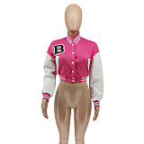 Fall Clothes Casual Patchwork Varsity Baseball Jacket WSY-5958