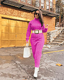 Turtleneck Long Sleeve Twist Knitted Sweater Dress TR-1236