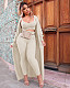Plush Cardigan Coat+Vest+Skinny Pants 3 Piece Set YD-8677