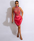 Glitter Hot Drilling Luxury Halter Backless Cocktail Dress NY-2607
