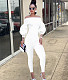 Sexy Off Shoulder Lantern Sleeve One Piece Jumpsuits DAI-8411