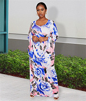 Vintage Floral Print Long Sleeve Plus Size Dresses JLY-19494 Vintage Floral Print Long Sleeve Plus Size Dresses JLY-19494