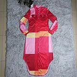 Commuter Plaid Print Single breasted Shirt Dresses CY-6070