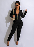 Winter Long Sleeve Zipper Skinny One Piece Jumpsuit WSM-5338