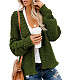 Solid Color Loose Casual Knitted Sweaters Cardigan HX-68202