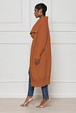 Loose Sweater Extra Long Warm Knit Cardigan TR-1241