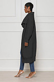 Loose Sweater Extra Long Warm Knit Cardigan TR-1241