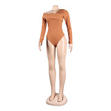 Sexy Long Sleeve Knitted Sweater Skinny Bodysuits FSX-370