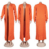Elegant Knitted Long Twist Sweater Cardigan Coats FSX-380
