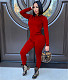 Simple Solid Casual T Shirt Pencil Pants Outfits BS-1328