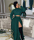 Chic Solid Color High Waist Zipper Slit Maxi Skirts SH-390442