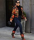 Stand Collar Zipper Orange Camo Cotton Padded Coat GLS-10044