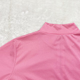 Color Block Pullover Sweatshirt Joggers Pants Suit SHD-9824