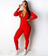 Fitness Zipper Fly Jacket Skinny Pants 2 Piece Sets TE-4511