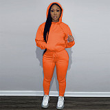 Fitness Hooded Sweatshirt Jogging Pants Matching Set DN-8999