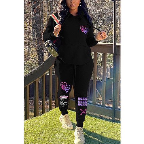 Winter Pullover Sweatshirts Pants 2 Piece Set DN-8999A3