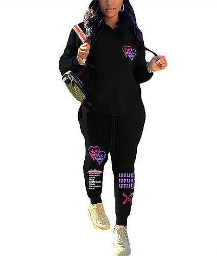 Winter Pullover Sweatshirts Pants 2 Piece Set DN-8999A3