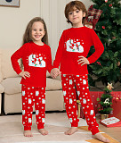 Christmas Print Two Piece Parent-Child Pajamas Suit ZY-22-088