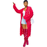 Hand Crochet Hollow Out Open Stitch Knitted Cardigan CM-8648