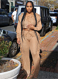 Knitted Tassel Sweaters and Straight Pants Outfits CM-8647