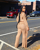 Knitted Tassel Sweaters and Straight Pants Outfits CM-8647