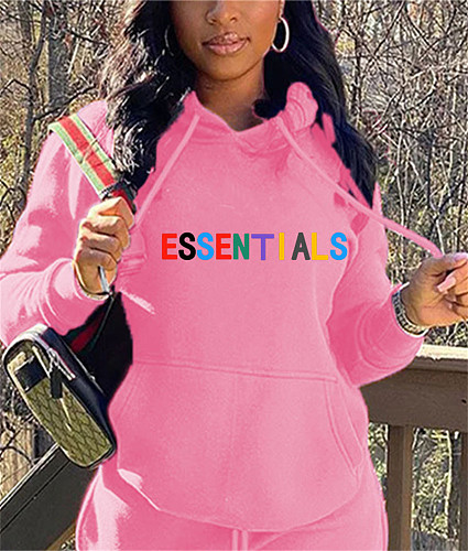 Letter Print Loose Hooded Oversized Sweatshirts DN-8888E4