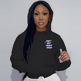 Casual Letter Print Pullover Hoodies Sweatshirts DN-8888H2