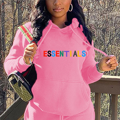 Letter Print Loose Hooded Oversized Sweatshirts DN-8888E4