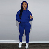 Casual Solid Color Hoodies+Pants 2 Piece Sets DN-8999S10