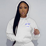 Casual Letter Print Pullover Hoodies Sweatshirts DN-8888H2