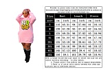 Casual Loose Hooded Pullover Plus Size Dresses DN-3777N1