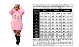 Winter Long Sleeve Loose Hoodies Mini Dresses DN-3777M4