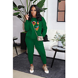 Plus Size Long Sleeve Sweatshirt And Pants Tracksuit DN-3333T2