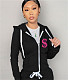 Loose Long Sleeve Zip Up Street Hoodies Coats DN-8555S7