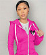 Casual Zipper Fly Hooded Sweatshirt Coats DN-8555A1