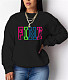 PINK Letter Loose Casual Long Sleeve Sweatshirt DN-8889P11