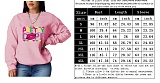 Letter Printed Loose Pullovers Casual Sweatshirts DN-8889P8