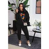 Plus Size Long Sleeve Sweatshirt And Pants Tracksuit DN-3333T2