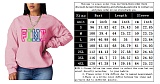 PINK Letter Loose Casual Long Sleeve Sweatshirt DN-8889P11