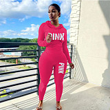 Long Sleeve Hoodie Legging Pants 2 Piece Tracksuit DN-8111P16