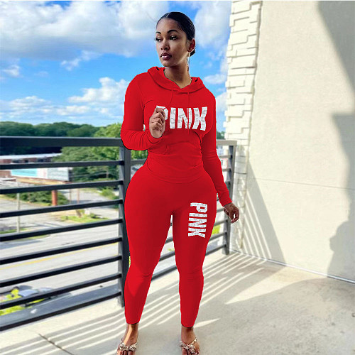 Long Sleeve Hoodie Legging Pants 2 Piece Tracksuit DN-8111P16