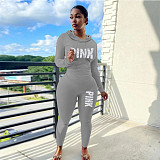 Long Sleeve Hoodie Legging Pants 2 Piece Tracksuit DN-8111P16