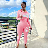 Long Sleeve Hoodie Legging Pants 2 Piece Tracksuit DN-8111P16