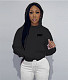 Fleece Warm Women Hoodie Letter Printing Sweatshirt DN-8888B1