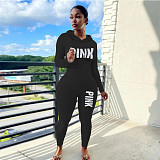 Long Sleeve Hoodie Legging Pants 2 Piece Tracksuit DN-8111P16