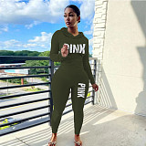 Long Sleeve Hoodie Legging Pants 2 Piece Tracksuit DN-8111P16